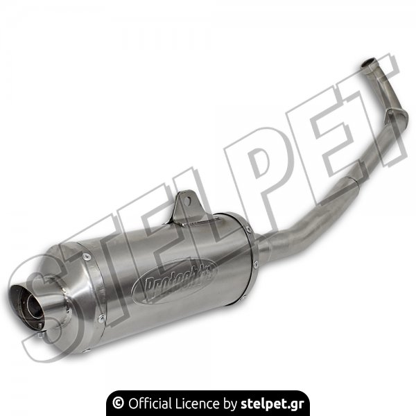 Εξάτμιση ολόσωμη Honda Supra-X 125 oval με μπούκα Protecht 